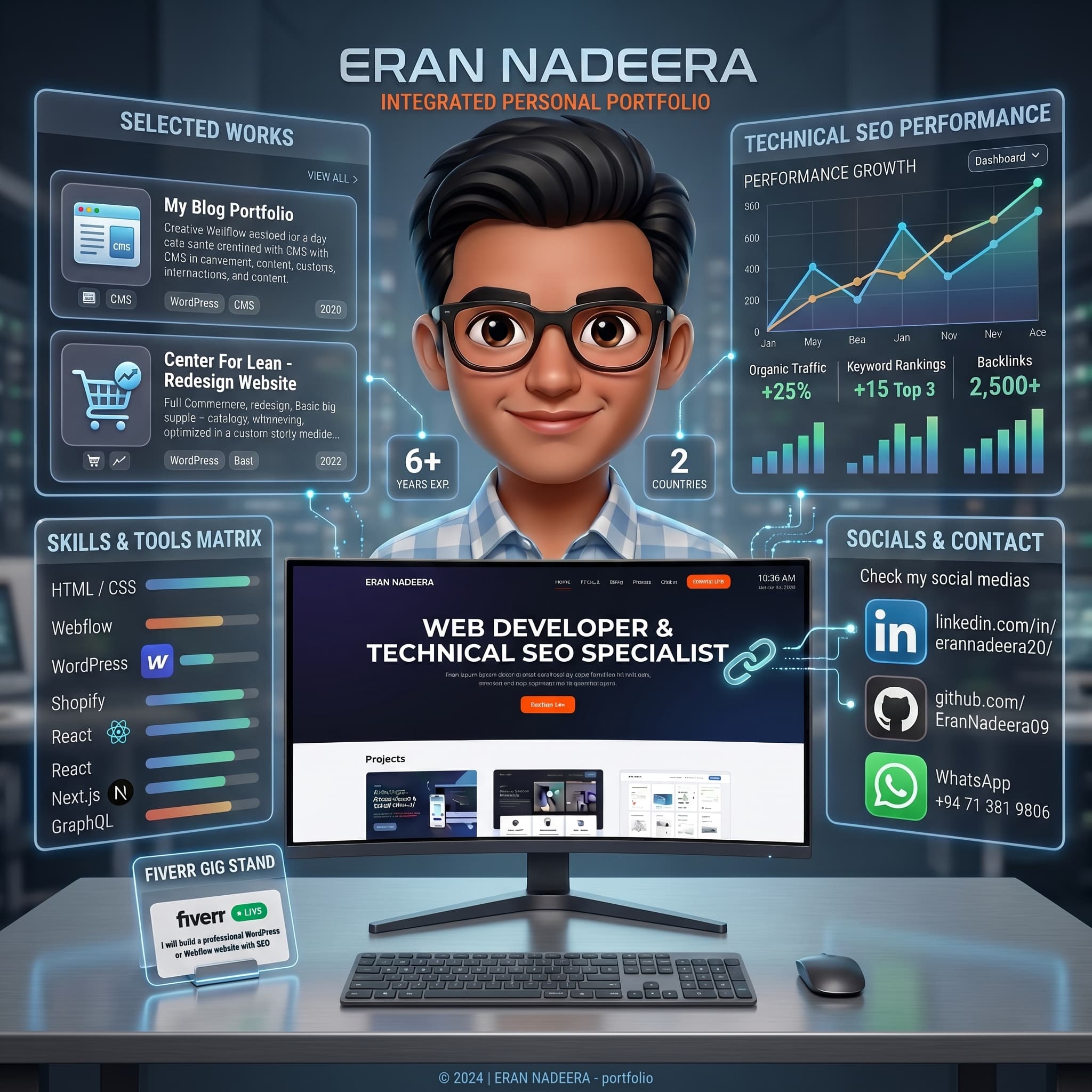 Eran Nadeera — Web Developer & Technical SEO Developer based in Sri Lanka